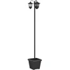 Pakabinamas šviestuvas 3-Head Lamp Post Juoda 32 x 32 x 188 cm Aliuminis ir ABS