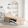 Ištraukiama sofa-lova Kreminė 194 x 67 x 82 cm Mikropluoštas
