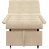 Ištraukiama sofa-lova Kreminė 194 x 67 x 82 cm Mikropluoštas