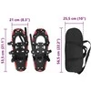 3 in 1 sniego batai Raudona ir Juoda 53,5 x 21 cm
