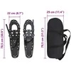 3 in 1 sniego batai Juoda 78,5 x 22 cm Aliuminis ir HDPE