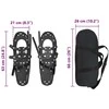 3 in 1 sniego batai Juoda 63 x 21 cm Aliuminis ir HDPE
