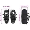 3 in 1 sniego batai Juoda 53,5 x 21 cm Aliuminis ir HDPE