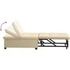 Ištraukiama sofa-lova Kreminė 194 x 50 x 82 cm audinys