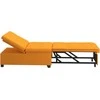 Ištraukiama sofa-lova Tamsiai geltona 194 x 50 x 82 cm audinys