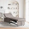 Ištraukiama sofa-lova Taupe 194 x 50 x 82 cm audinys