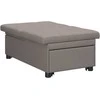 Ištraukiama sofa-lova Taupe 194 x 50 x 82 cm audinys