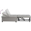 Ištraukiama sofa-lova Pilka 194 x 50 x 82 cm audinys
