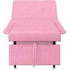 Ištraukiama sofa-lova Rožinė 194 x 50 x 82 cm audinys