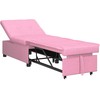Ištraukiama sofa-lova Rožinė 194 x 50 x 82 cm audinys