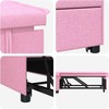 Ištraukiama sofa-lova Rožinė 194 x 50 x 82 cm audinys