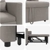 Ištraukiamas sofa-lova vienvietis Tortora audinys