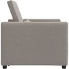 Fotelis Ištraukiamas sofa-lova vienvietis Taupe 90 x 165 x 87 cm