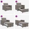 Ištraukiamas sofa-lova vienvietis Tortora audinys