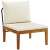 3 vnt. Kietas akacijos medienos ir virvės Natūrali