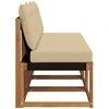3 Vienetas Lauko vidurinė sofa