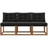 3 Vienetas Lauko vidurinė sofa