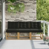 3 Vienetas Lauko Vidurinis Sofa