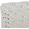 3-vietė sodo sofa su pagalvėlėmis, Rattan išvaizda PP Balta