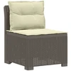 3-vietė sodo sofa su pagalvėlėmis, Rattan išvaizda PP