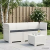 3-vietė sodo sofa su pagalvėlėmis, Rattan išvaizda 3 vietos PP