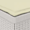 3-vietė sodo sofa su pagalvėlėmis, Rattan išvaizda PP Balta