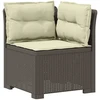 3-vietė sodo sofa su pagalvėlėmis, Rattan išvaizda PP