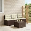 3-vietė sodo sofa su pagalvėlėmis, Rattan išvaizda PP Ruda