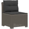 3-vietė sodo sofa su pagalvėlėmis, Rattan išvaizda PP
