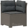 3-vietė sodo sofa su pagalvėlėmis, Rattan išvaizda PP