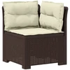 3-vietė sodo sofa su pagalvėlėmis, Rattan išvaizda PP Ruda
