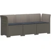 3-vietė sodo sofa su pagalvėlėmis, Rattan išvaizda PP