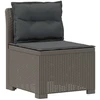 3-vietė sodo sofa su pagalvėlėmis, Rattan išvaizda PP