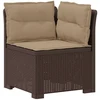 3-vietė sodo sofa su pagalvėlėmis, Rattan išvaizda PP Ruda