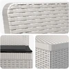 3-vietė sodo sofa su pagalvėlėmis, Rattan išvaizda 3 vietos PP