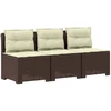 3-vietė sodo sofa su pagalvėlėmis, Rattan išvaizda PP Ruda