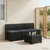 3-vietė sodo sofa su pagalvėlėmis, Rattan išvaizda 3 vietos PP