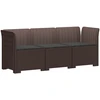 3-vietė sodo sofa su pagalvėlėmis, Rattan išvaizda PP Ruda