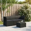 3-vietė sodo sofa su pagalvėlėmis, Rattan išvaizda 3 vietos PP