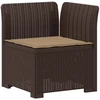 3-vietė sodo sofa su pagalvėlėmis, Rattan išvaizda PP Ruda