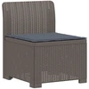 3-vietė sodo sofa su pagalvėlėmis, Rattan išvaizda PP