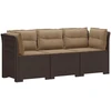 3-vietė sodo sofa su pagalvėlėmis, Rattan išvaizda PP Ruda