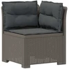 3-vietė sodo sofa su pagalvėlėmis, Rattan išvaizda PP