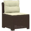 3-vietė sodo sofa su pagalvėlėmis, Rattan išvaizda PP Ruda