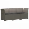 3-vietė sodo sofa su pagalvėlėmis, Rattan išvaizda PP