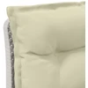 3-vietė sodo sofa su pagalvėlėmis, Rattan išvaizda PP Balta