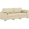 3-Vietis Sofa Kreminė 220 cm audinys