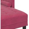 Sofa Sofos komplektas su pagalve Vyno raudona Poliesteris