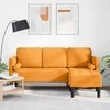 Sofa Sofos komplektas su pagalve Tamsiai geltona Poliesteris
