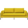 3-Vietis Sofa 3 vietos Geltona 222 x 81 x 89 cm Aksomas